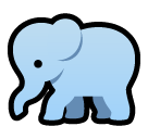 How emoji elephant displayed on Softbank