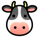 How emoji cow face displayed on Softbank