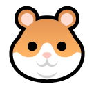 How emoji hamster displayed on Softbank