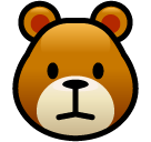 How emoji bear displayed on Softbank