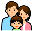 How emoji family displayed on Softbank