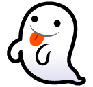 How emoji ghost displayed on Softbank