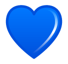 How emoji blue heart displayed on Softbank