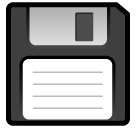 How emoji floppy disk displayed on Softbank