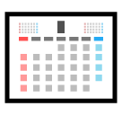 How emoji calendar displayed on Softbank