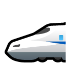 How emoji high-speed train displayed on Softbank