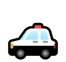 How emoji police car displayed on Softbank