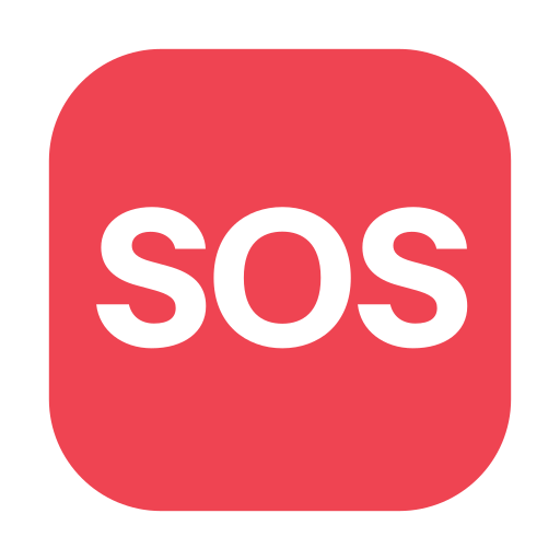 How emoji SOS button displayed on Toss Face