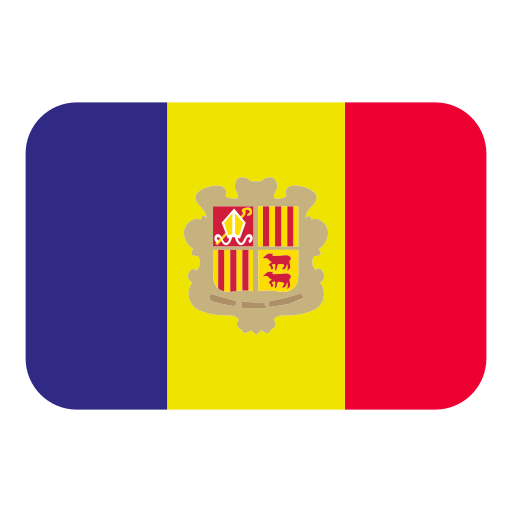 How emoji flag: Andorra displayed on Toss Face