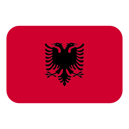 How emoji flag: Albania displayed on Toss Face