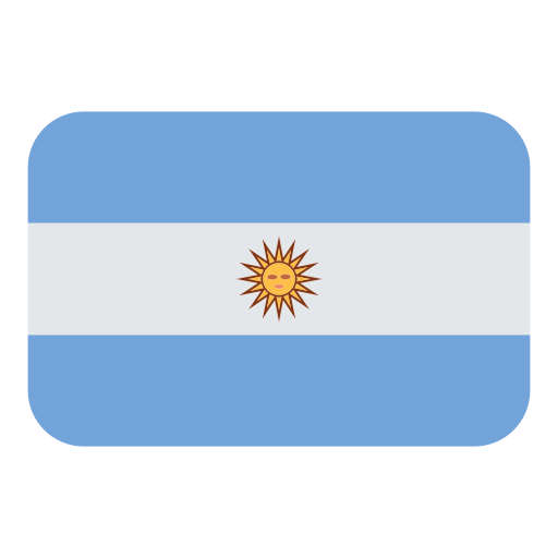 How emoji flag: Argentina displayed on Toss Face