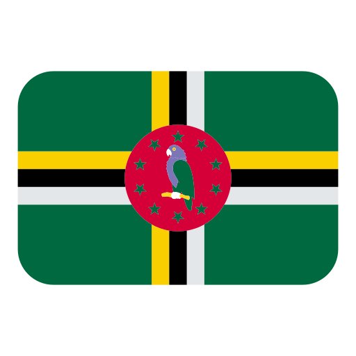 How emoji flag: Dominica displayed on Toss Face