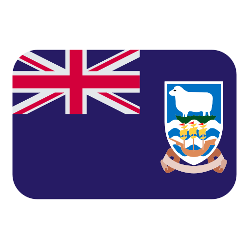 How emoji flag: Falkland Islands displayed on Toss Face