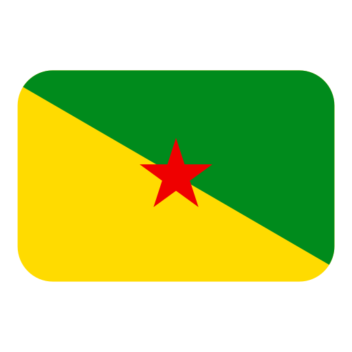 How emoji flag: French Guiana displayed on Toss Face