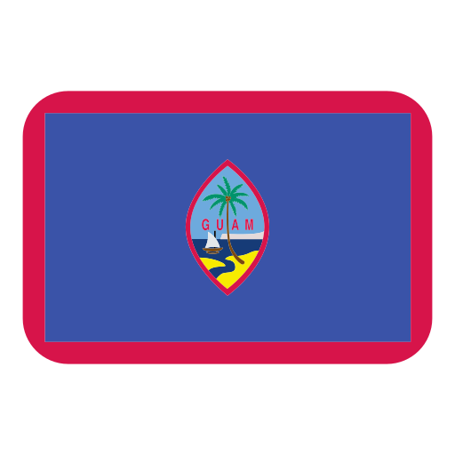 How emoji flag: Guam displayed on Toss Face