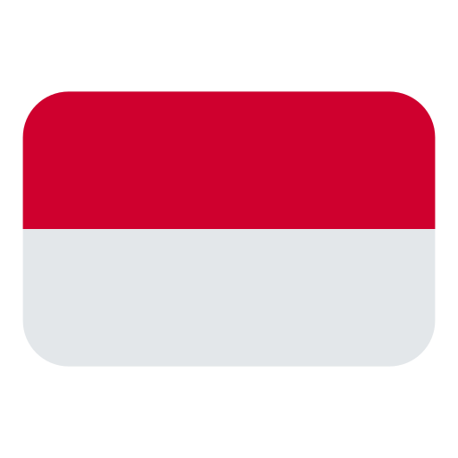 How emoji flag: Indonesia displayed on Toss Face