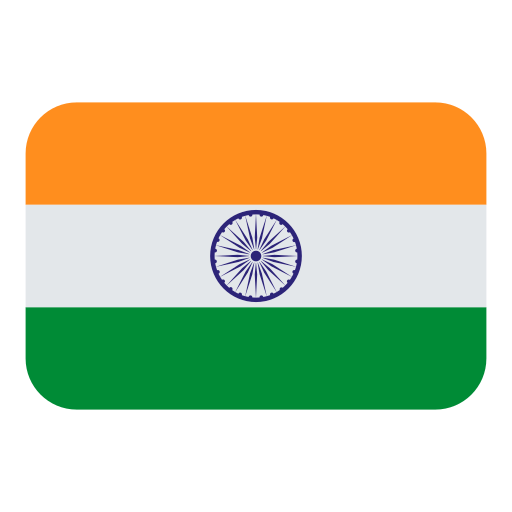 How emoji flag: India displayed on Toss Face