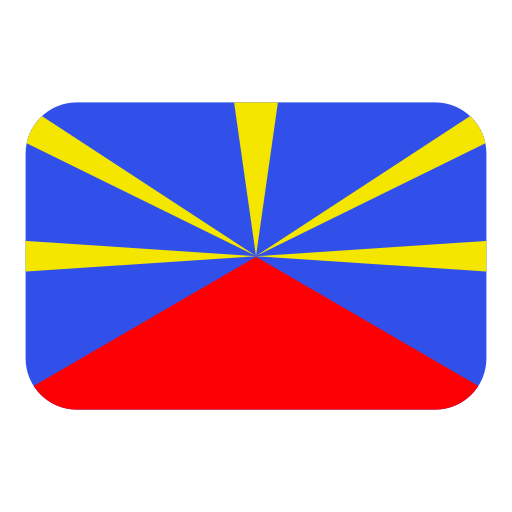 How emoji flag: Réunion displayed on Toss Face