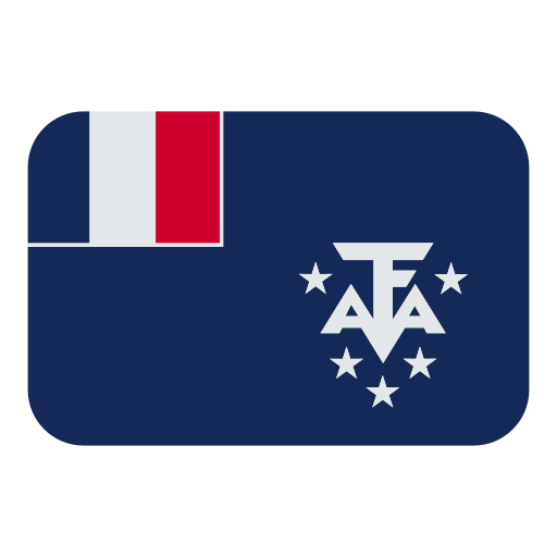 How emoji flag: French Southern Territories displayed on Toss Face