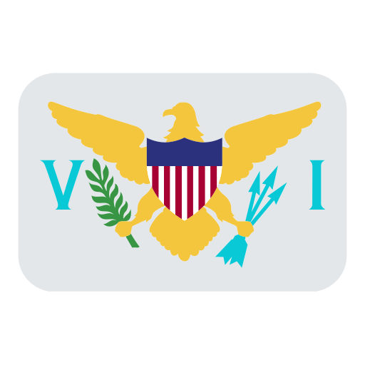 How emoji flag: U.S. Virgin Islands displayed on Toss Face