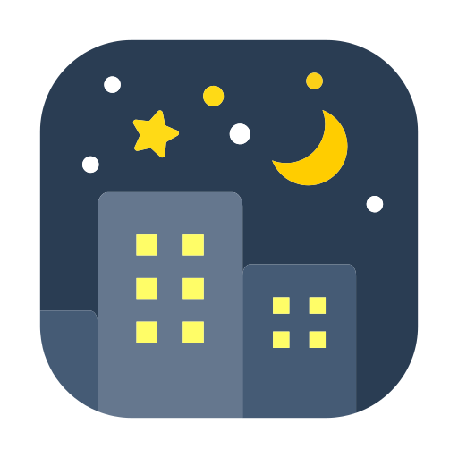 How emoji night with stars displayed on Toss Face