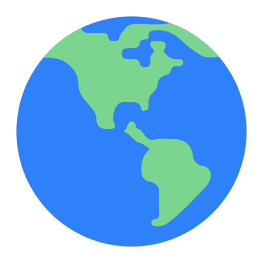 How emoji globe showing Americas displayed on Toss Face