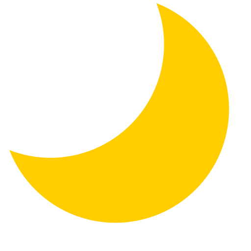 How emoji crescent moon displayed on Toss Face