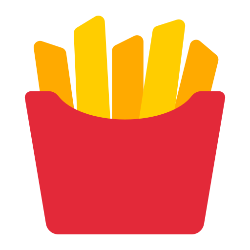 How emoji french fries displayed on Toss Face