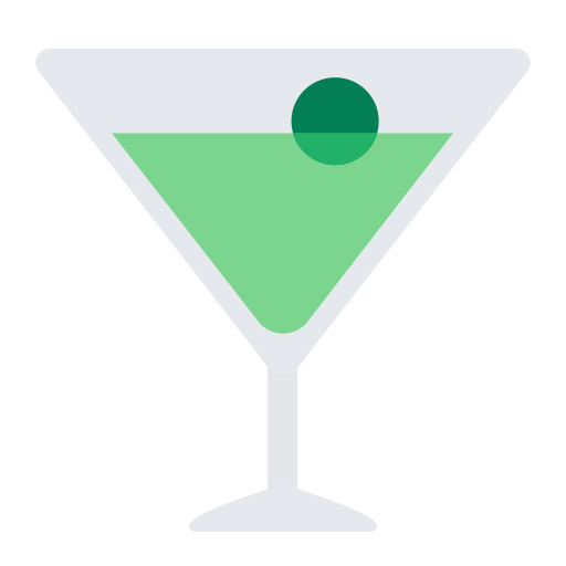 How emoji cocktail glass displayed on Toss Face