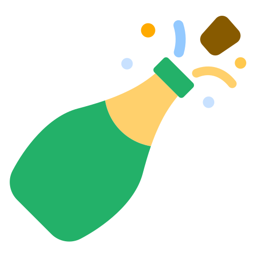 How emoji bottle with popping cork displayed on Toss Face