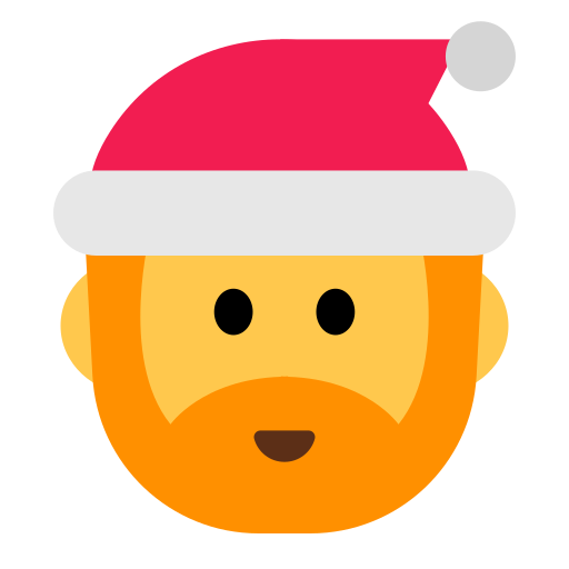 How emoji Santa Claus displayed on Toss Face