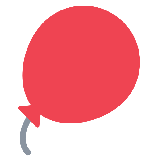 How emoji balloon displayed on Toss Face