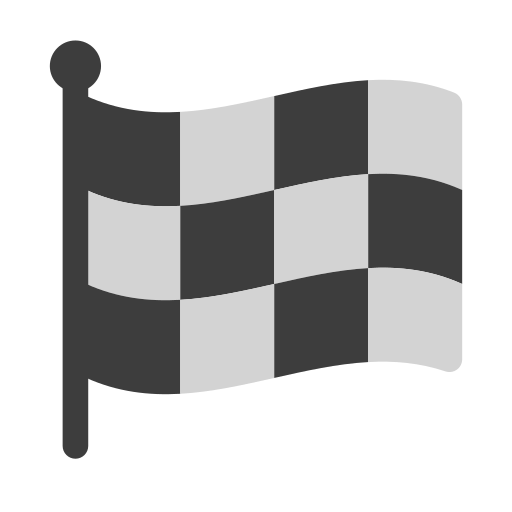 How emoji chequered flag displayed on Toss Face