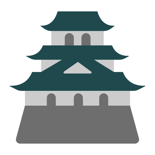 How emoji Japanese castle displayed on Toss Face