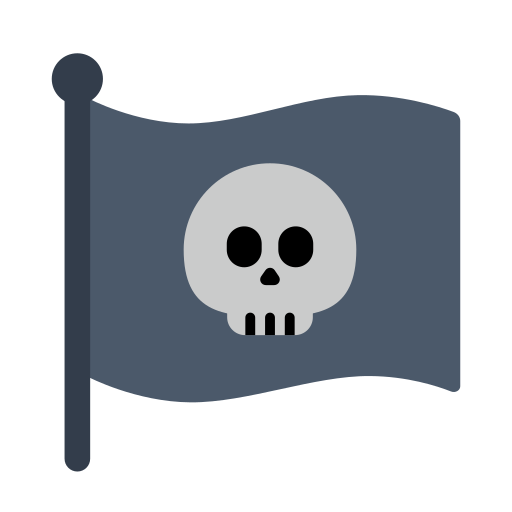 How emoji pirate flag displayed on Toss Face