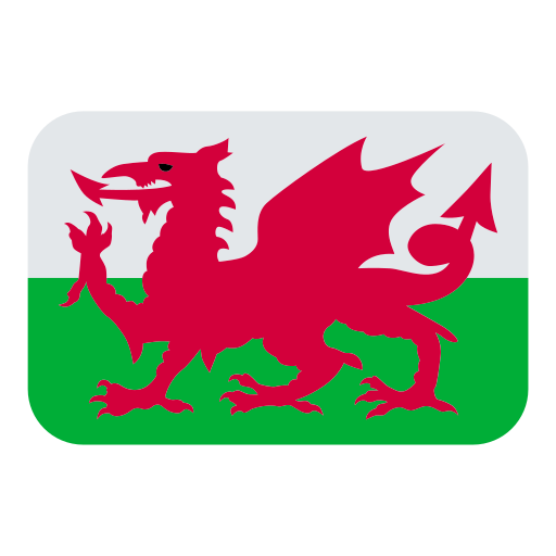 How emoji flag: Wales displayed on Toss Face