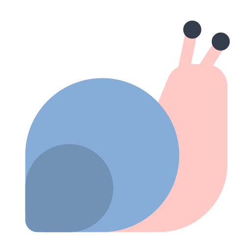 How emoji snail displayed on Toss Face