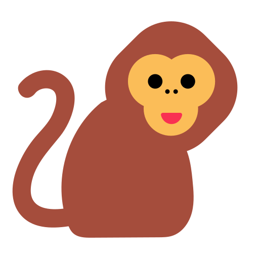 How emoji monkey displayed on Toss Face