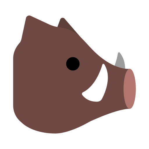 How emoji boar displayed on Toss Face