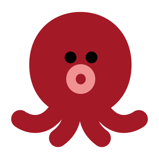 How emoji octopus displayed on Toss Face