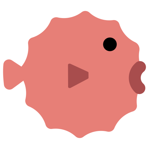 How emoji blowfish displayed on Toss Face