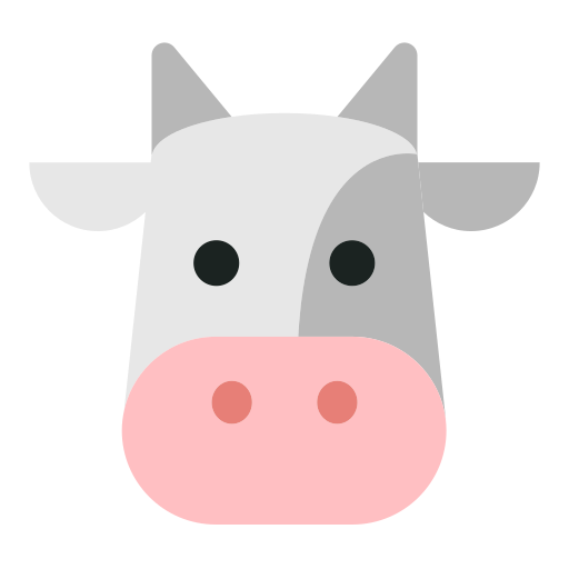 How emoji cow face displayed on Toss Face