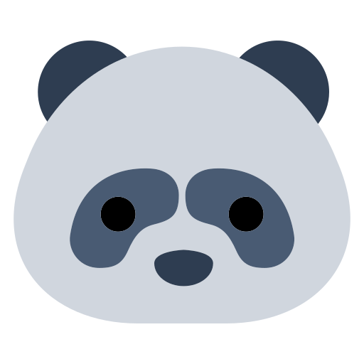 How emoji panda displayed on Toss Face