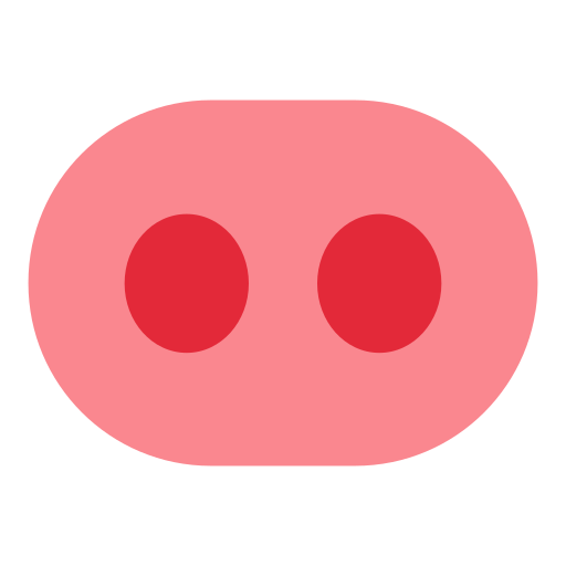 How emoji pig nose displayed on Toss Face