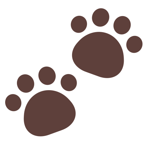 How emoji paw prints displayed on Toss Face