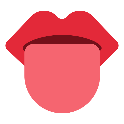 How emoji tongue displayed on Toss Face