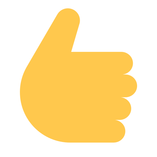 How emoji thumbs up displayed on Toss Face