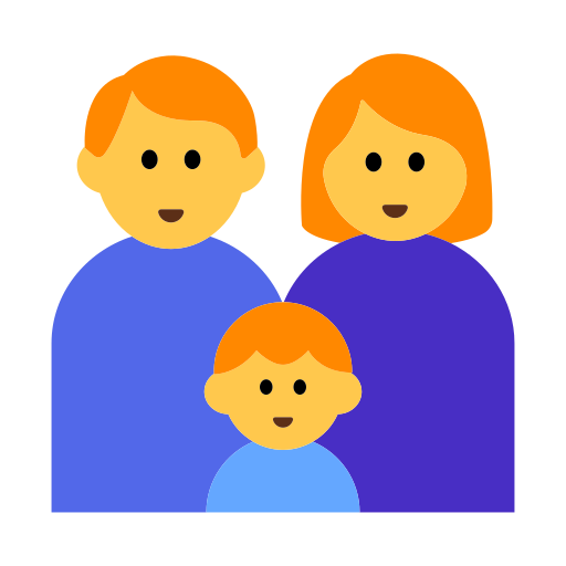 How emoji family: man, woman, boy displayed on Toss Face