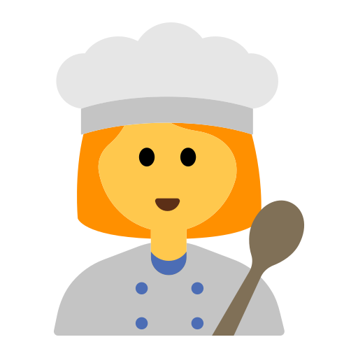 How emoji woman cook displayed on Toss Face