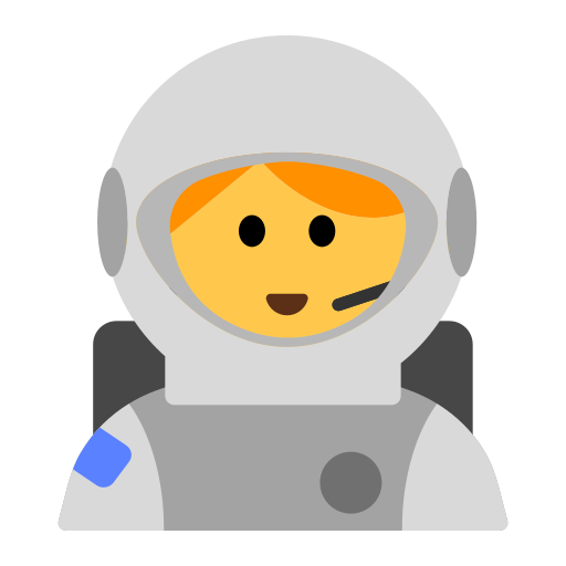 How emoji woman astronaut displayed on Toss Face